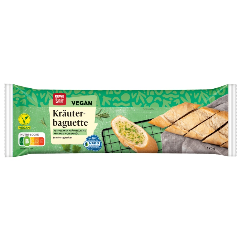 REWE Beste Wahl Kräuterbaguette vegan 175g